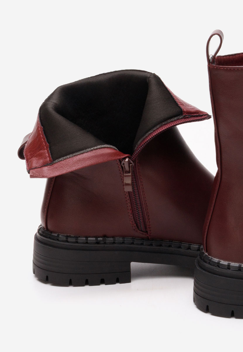 Bottines femme bordeaux Nisoria