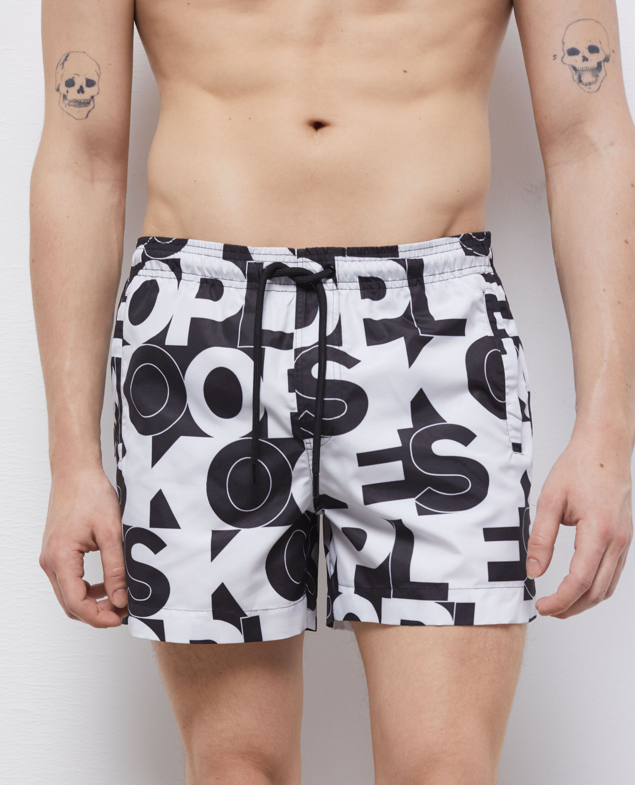 Short de bain logo