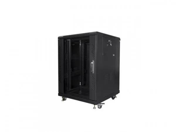 Lanberg - Rack kabinet - sort, RAL 9004 - 15U - 19
