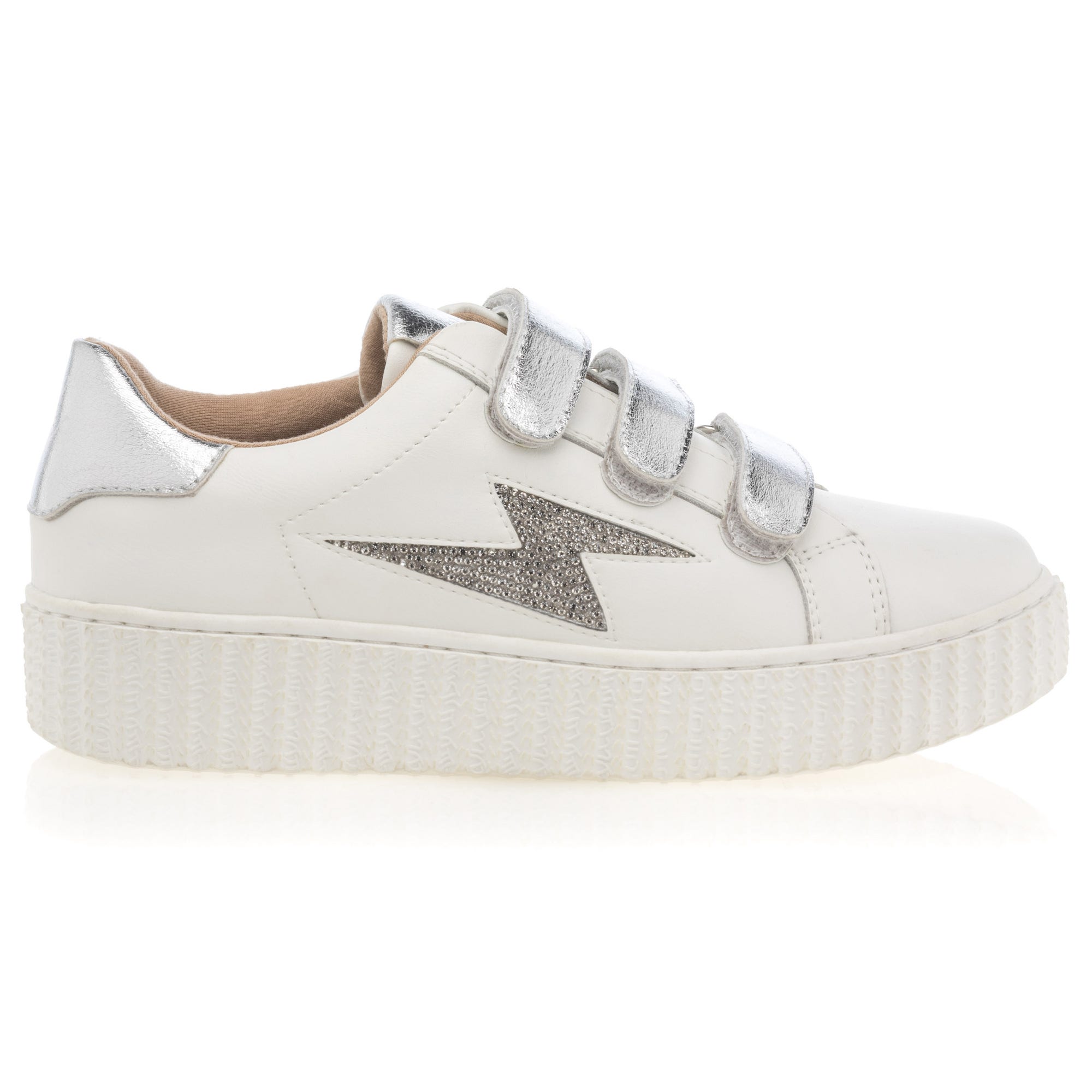 Baskets basses Femme argent