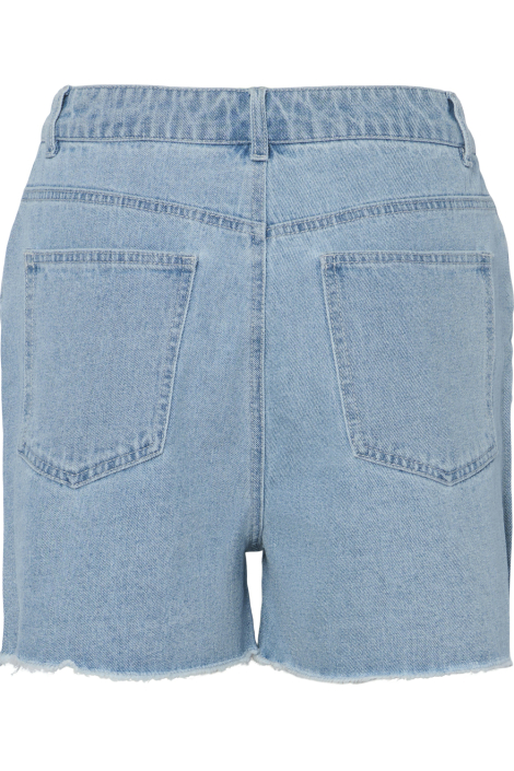Pieces blauwe dames korte broek