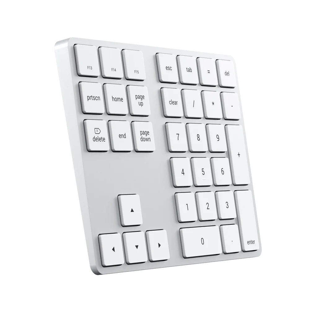SATECHI Pavé numérique étendu Bluetooth sans fil - Argent