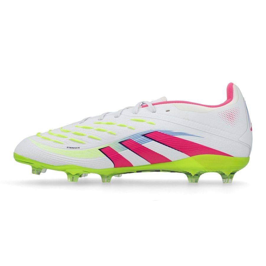 adidas Predator Elite FG Celestial Victory - Blanc/Lucid Pink/Lucid Lemon Enfant