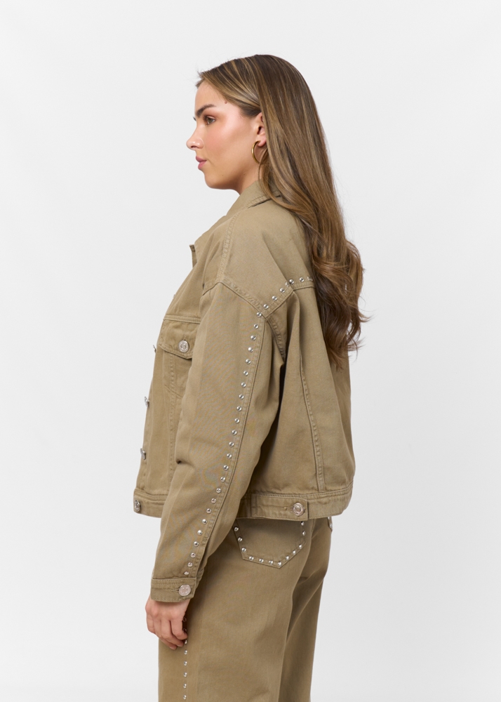 Dani stud jacket groen