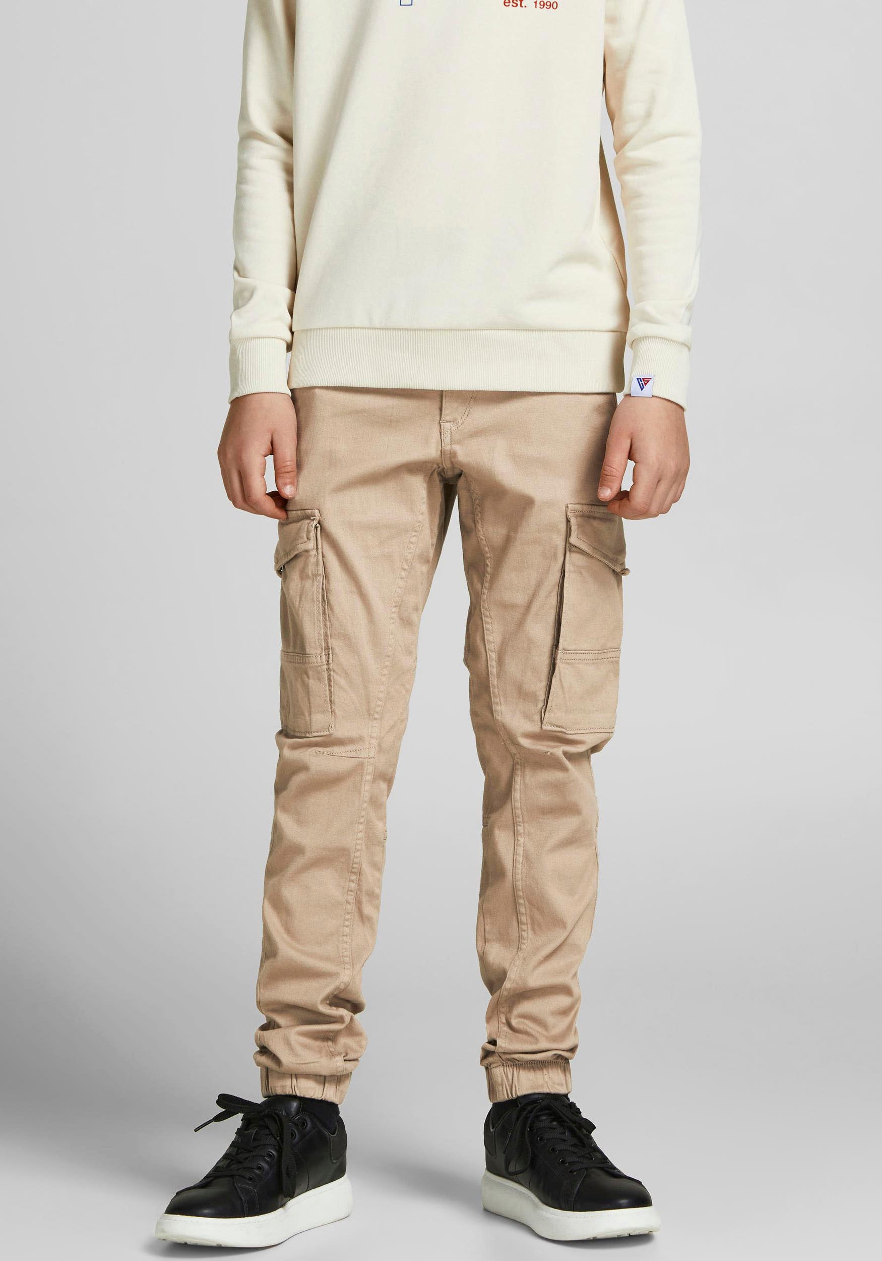Jack & Jones Junior Cargohose »JPSTPAUL JJFLAKE 1075 CROCKERY NOOS JNR«