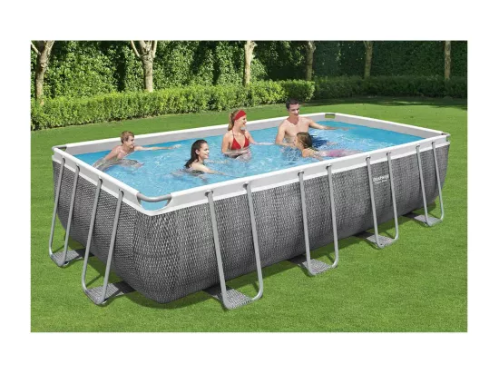 Piscine tubulaire rectangulaire Power Steel 5,49 x 2,74 x 1,22 m - Bestway
