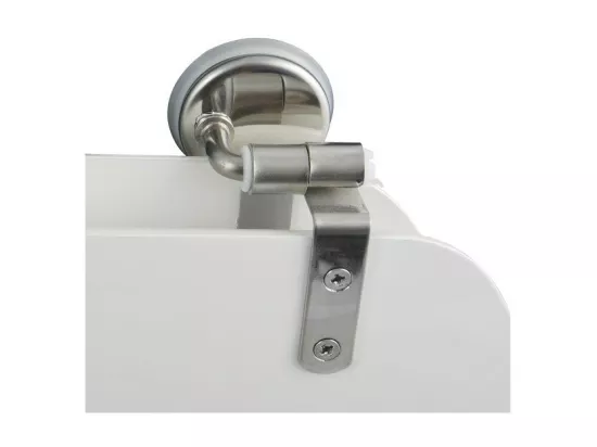 Abattant WC MDF CLEO Blanc - Charnières Inox MSV