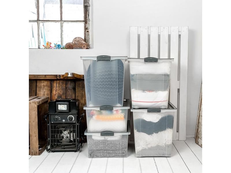 Rotho Aufbewahrungsbox Compact A3 / 38 Liter Anthrazit Die ideale Verstaumöglichkeit