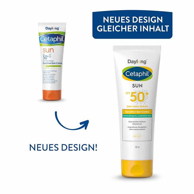Cetaphil Sun sensitive Gel-Creme SPF 50 + Sonnenschutz, 100 ml