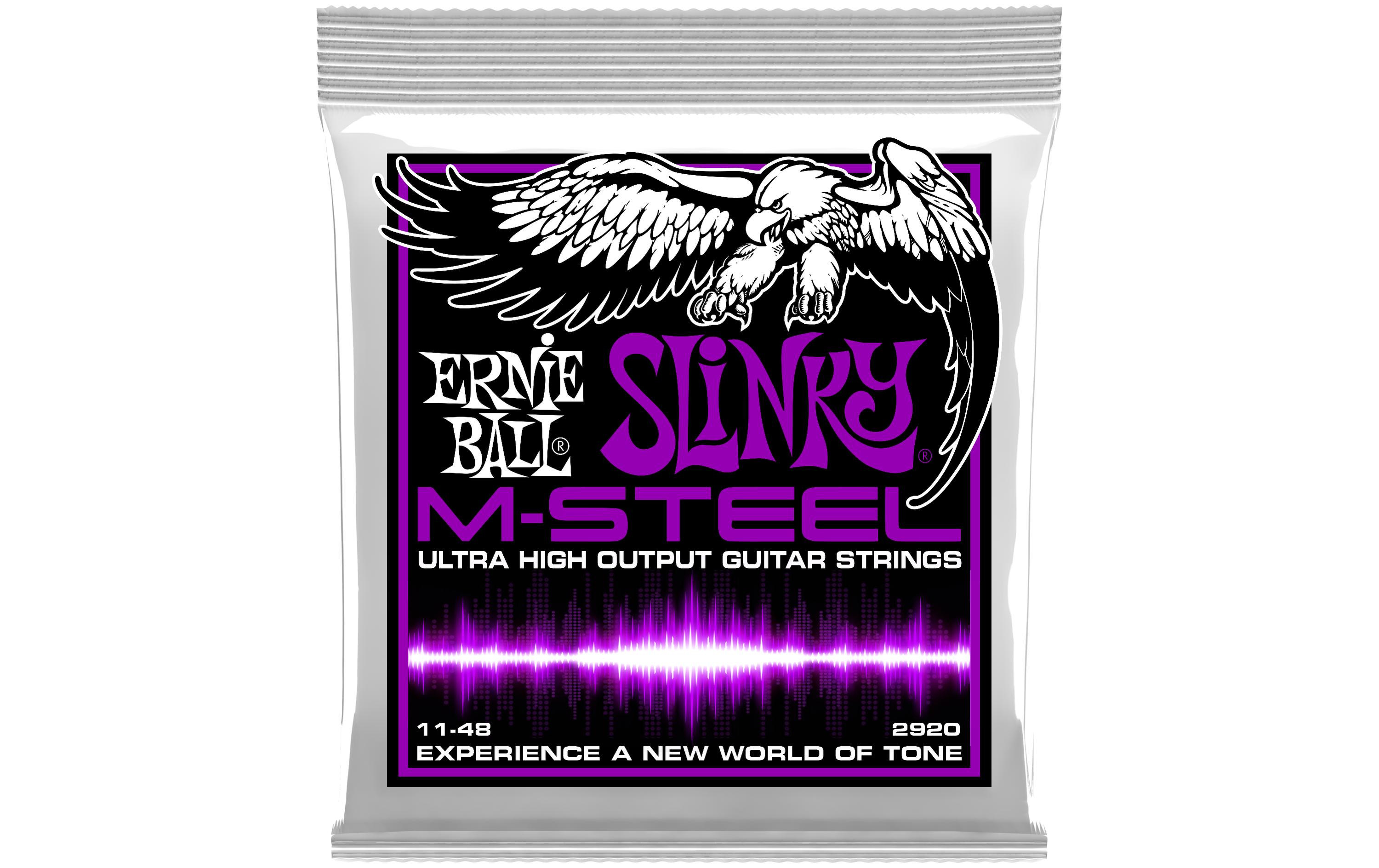 Gitarrensaiten 2920 Slinky M-Steel – Power 11-48Praktischer Saitensatz für Ihre E-Gitarre