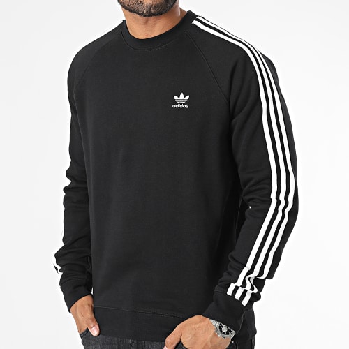 Sweat Crewneck A Bandes 3 Stripes IM2087 Noir