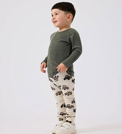 Name It Leggings - Uld - Noos - NmmWang - Snow White m. Biler