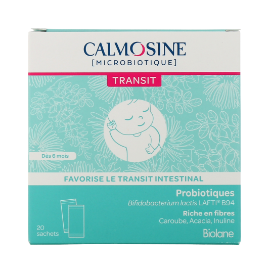 Calmosine Microbiotique Transit : probiotiques et fibres - Dès 6 mois