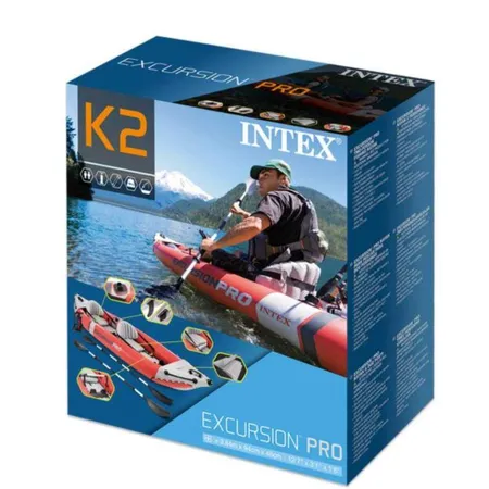 Intex Boot Excursion Pro Kajak Set aufblasbar mit Rudern