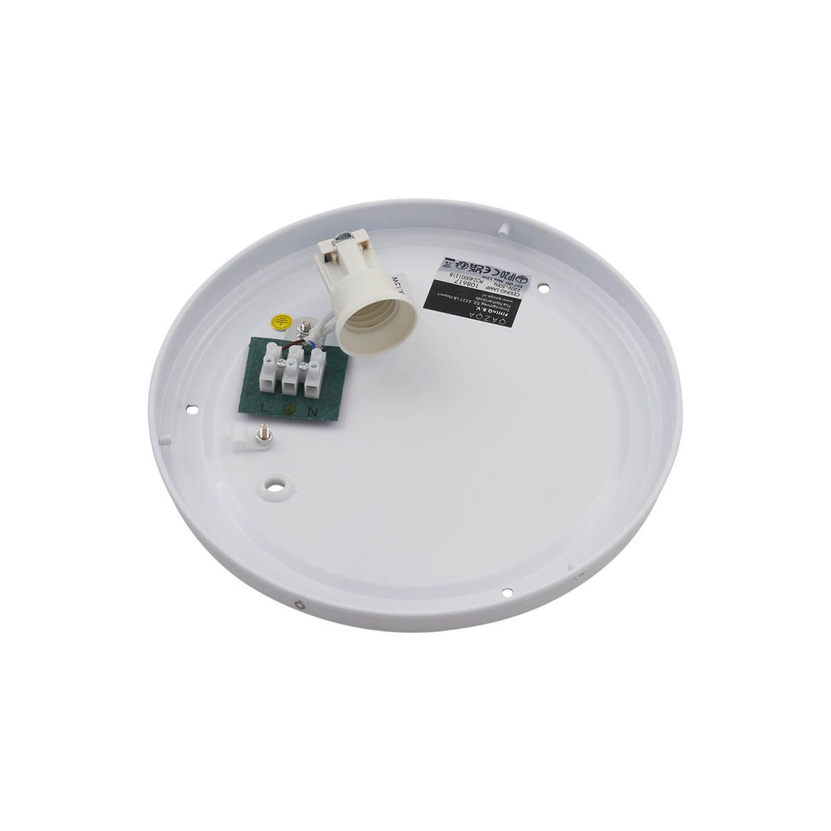 Oosterse plafondlamp rotan 30cm - Trammy