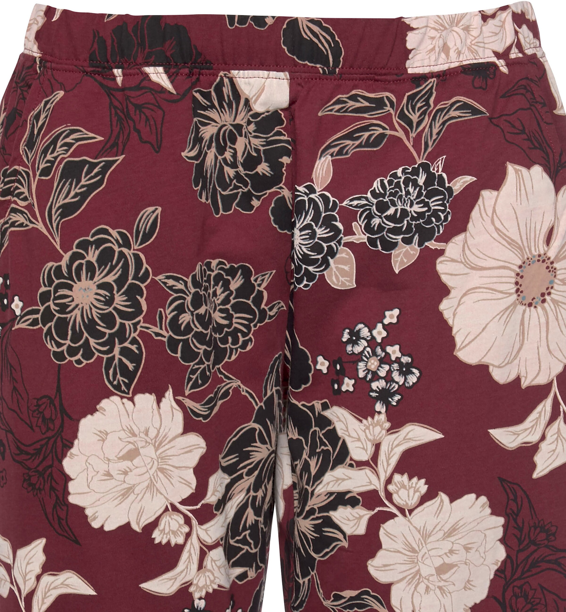 s.Oliver Pyjama in bordeaux-geblümt