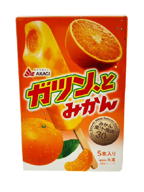 Akagi Nyugyo Bevroren Sinaasappel IJs op Stokje 5st