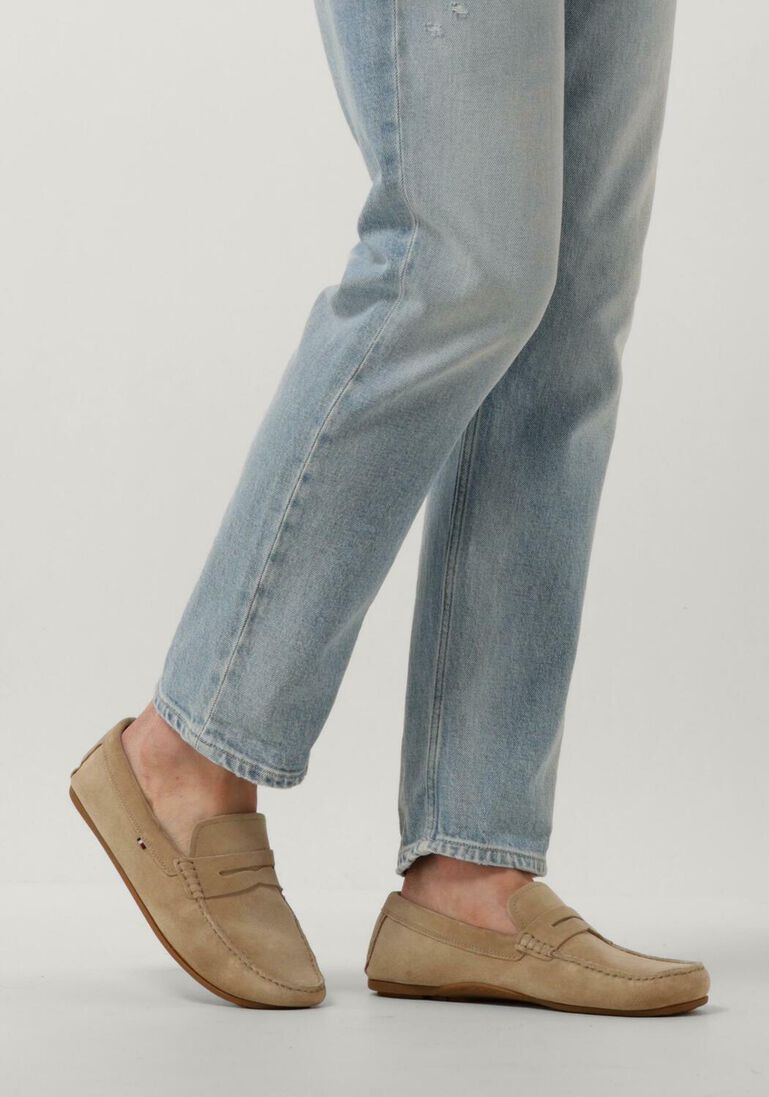 TOMMY HILFIGER beige tommy hilfiger loafers casual hilfiger driver