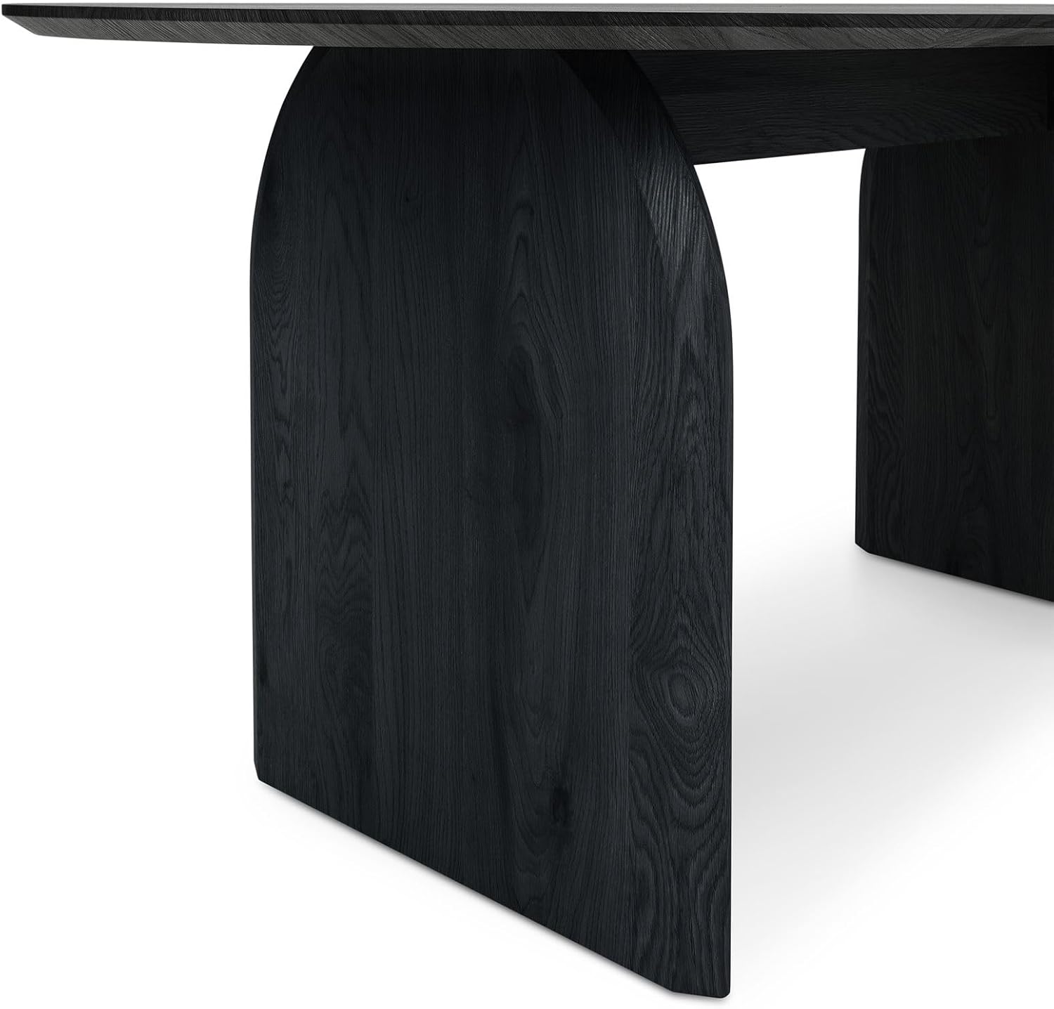 IDIMEX Esstisch MALA mit ovaler Tischplatte 180 x 90 cm, Schwarz - Esszimmertisch aus MDF, robust und stabil, ideal für Küche und Essbereich, bietet Platz für 6 Personen, Pflegeleichte Oberfläche