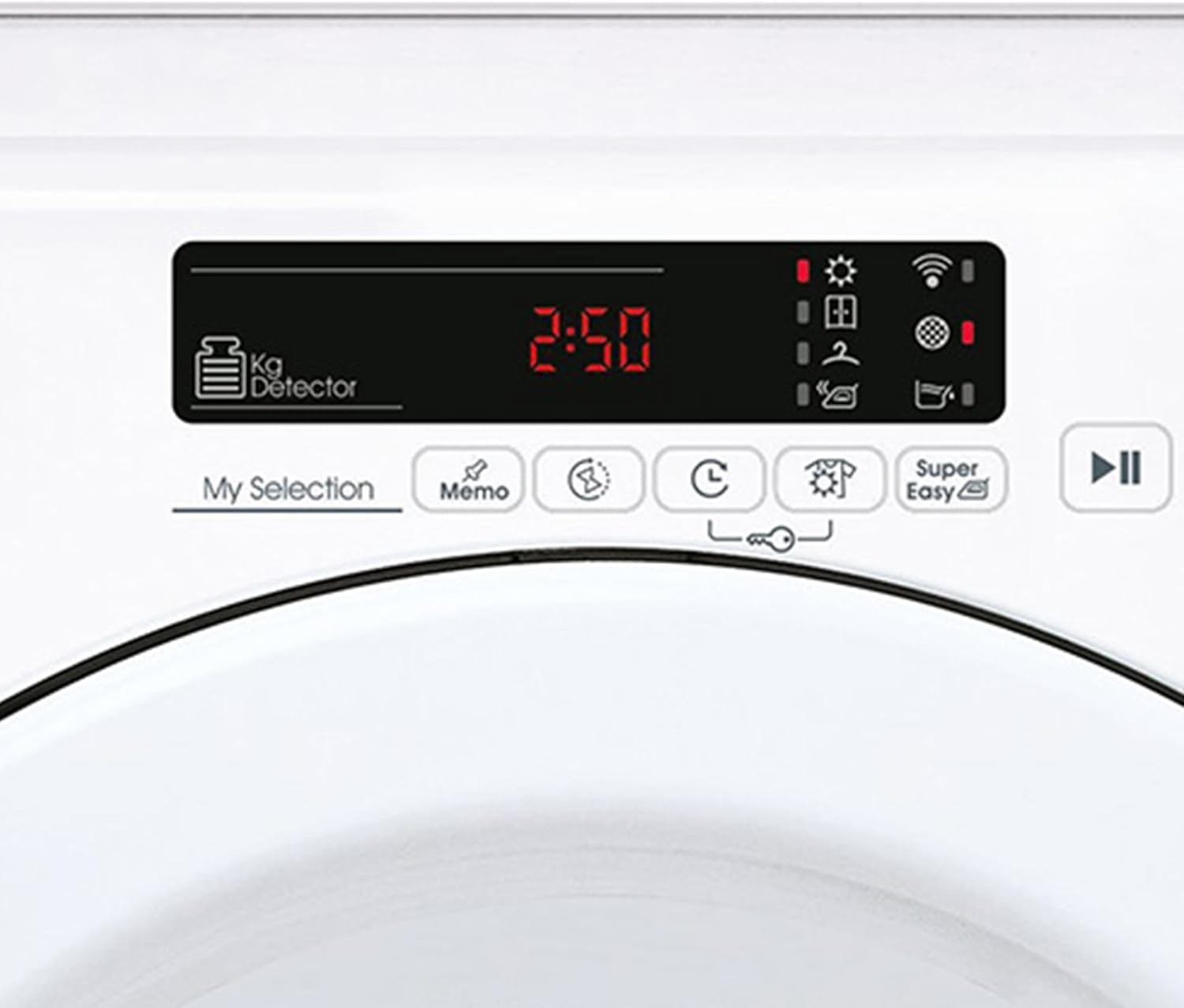 CANDY CSOE C9DG-S Kondesntrockner 9 KG Fassungsvermögen, Wi-Fi + Bluetooth, Symbolblende (9 kg)