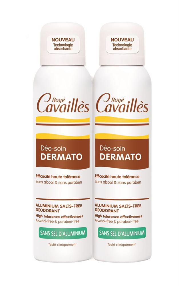 ROGE CAVAILLES Deo Dermatologisch Spray<br>2 × 150 ml, Aerosol Spray, Aerosol, Duo