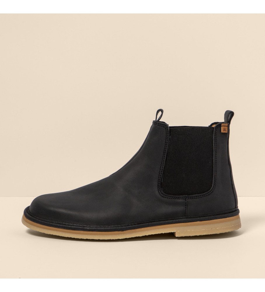 Botas de couro Naturalist N5951 Lumbier pretas