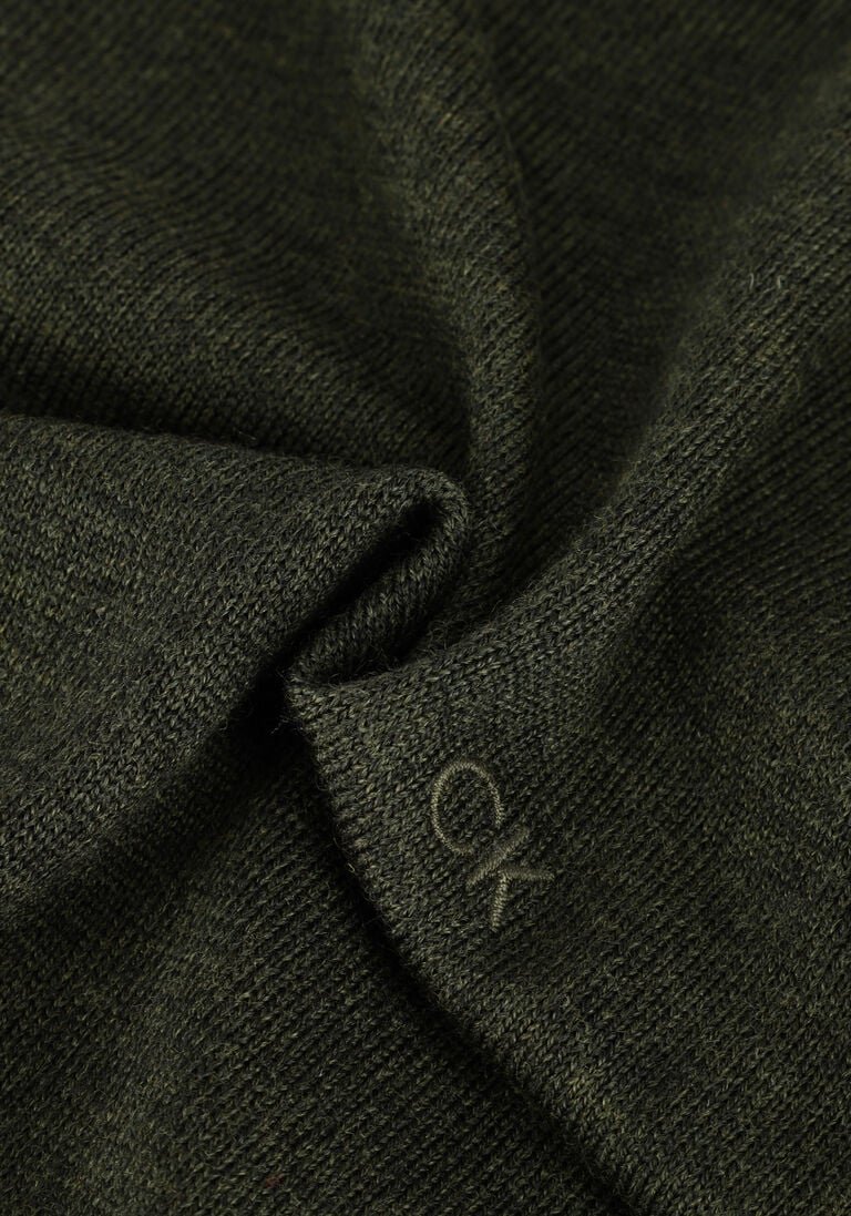 CALVIN KLEIN olijf calvin klein coltrui superior wool turtle neck
