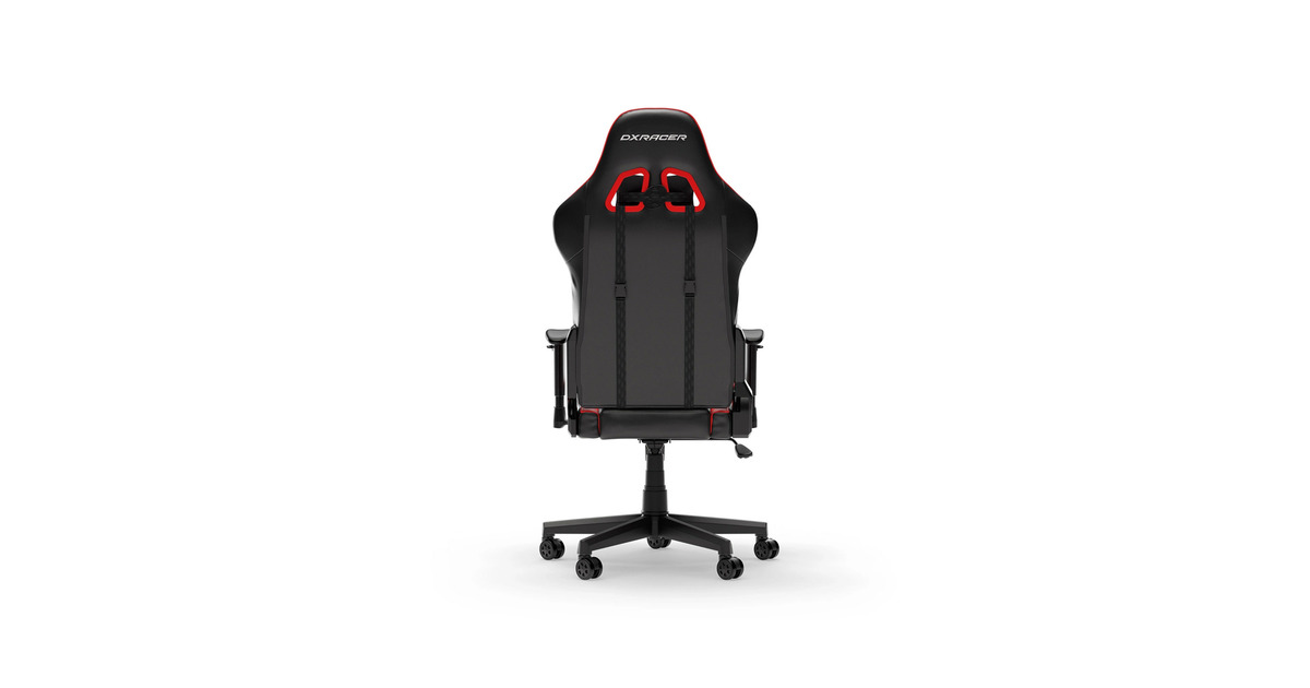 DXRacerPrince L Black & Red PVC Leather gamestoel  (Zwart/rood)
