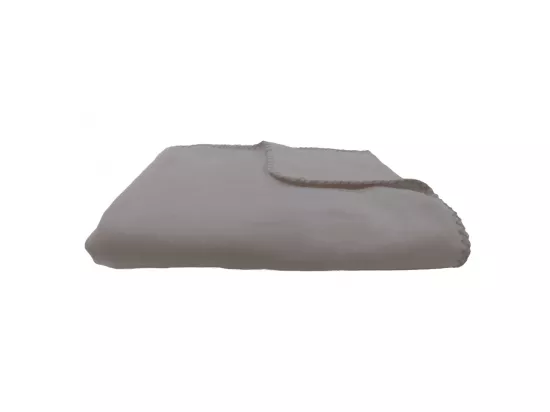 Lot 2 plaids gris et rouge polyester 130x150cm COOL