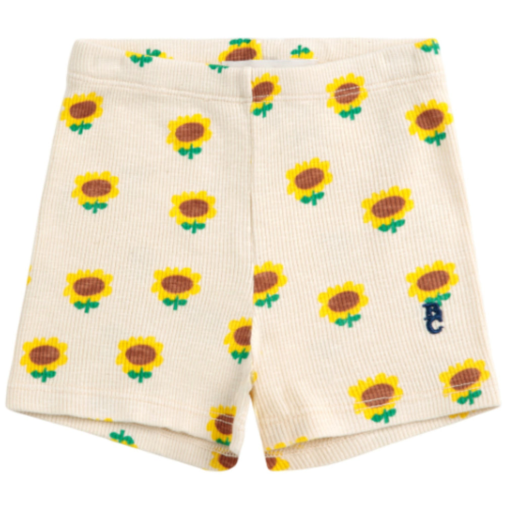 Køb Bobo Choses Beige Sunflower All Over Kort Leggings