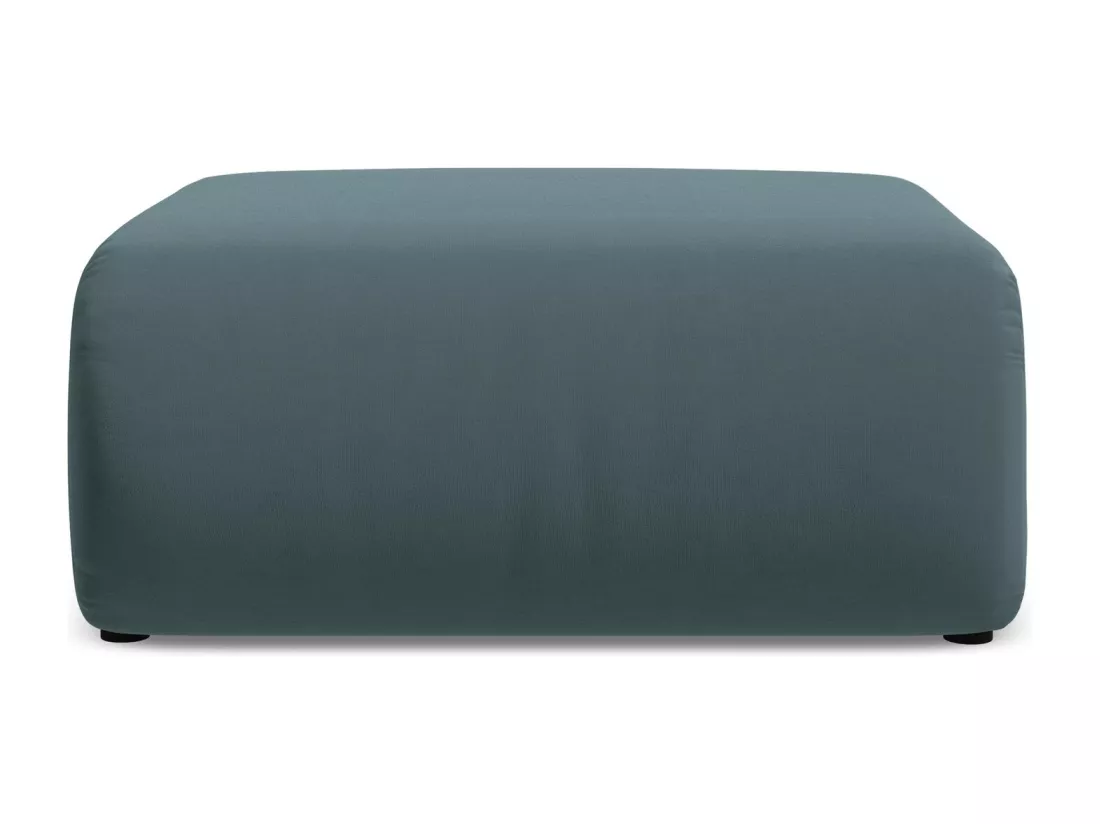 Pouf en velours - marin - EKAHI