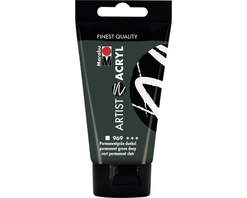 Marabu Artist Acrylverf 969 Permanent Donkergroen 75 ml