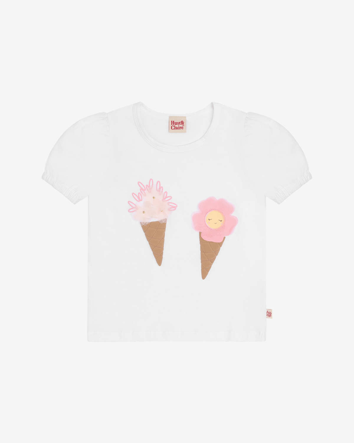 T-skjorte Barn M/ Print – Bomull, Elastan | HCAlma Ice cream