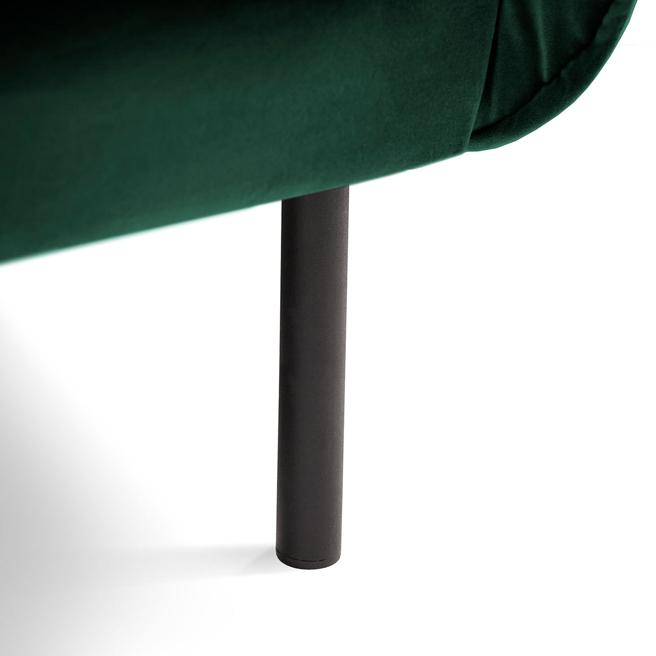 Cosmopolitan Design Fauteuil en Velours Vienna vert bouteille - 95x92x95 cm