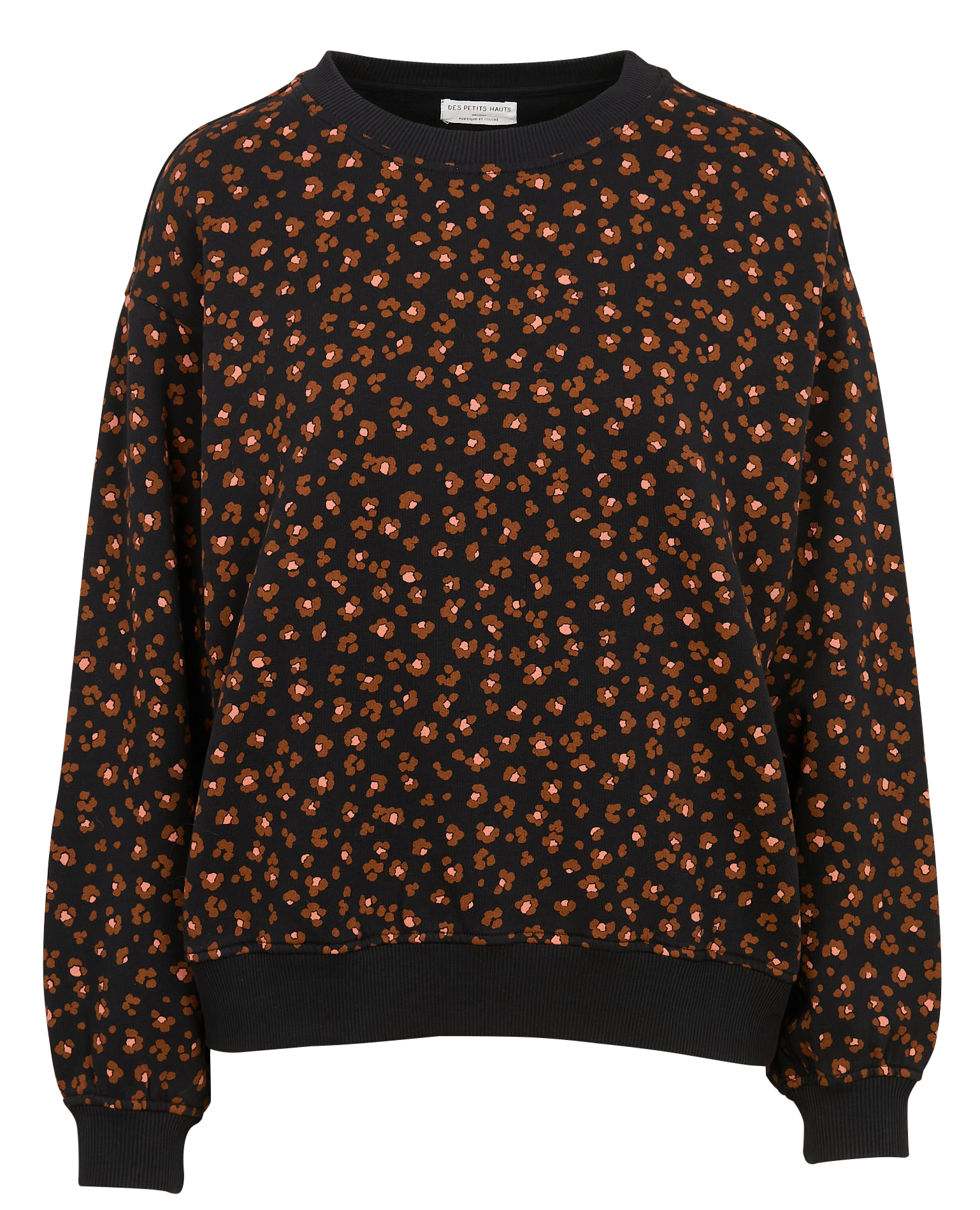 HANITA - Sweat col rond en coton | Noir