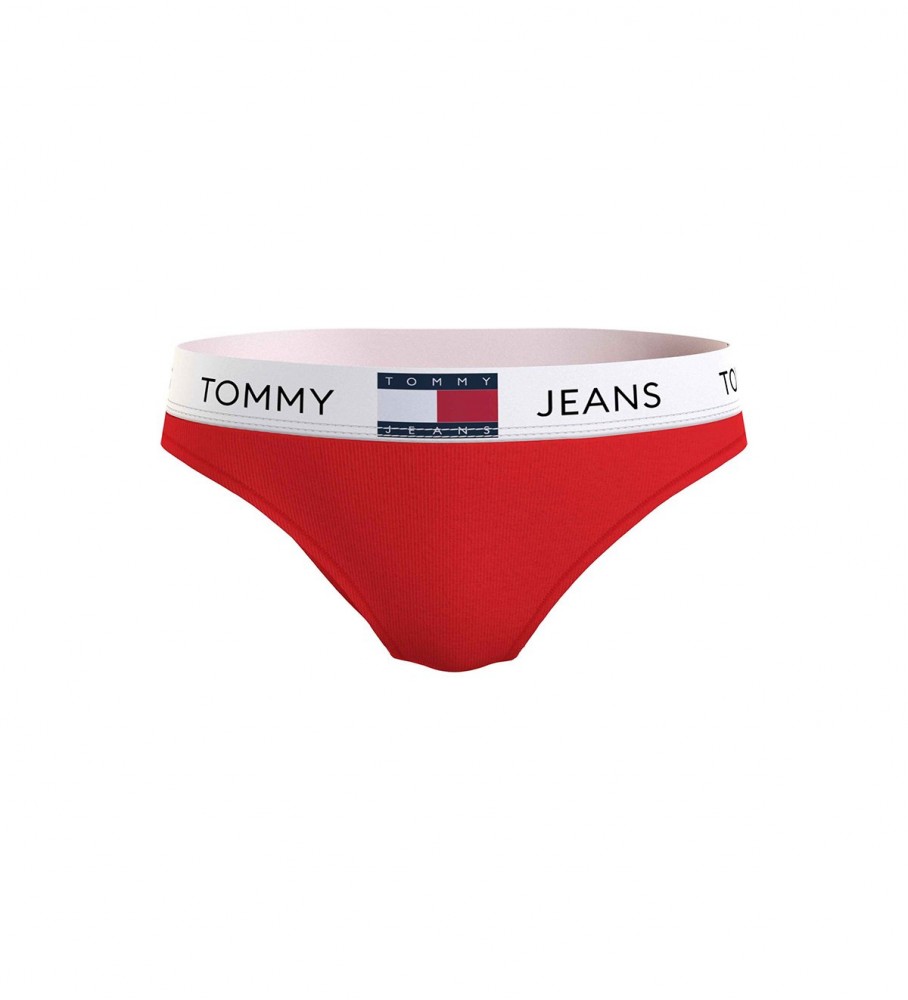 Cuecas Tommy Jeans Classic Logo na cor vermelha