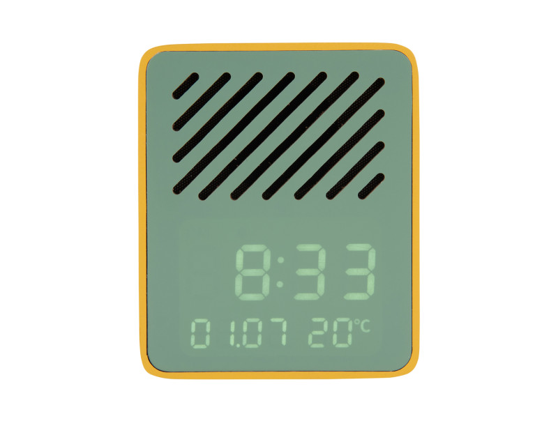 Alarm Clock Funky Vibes Blue Tooth Speaker KA6060OR Bright orange & purple