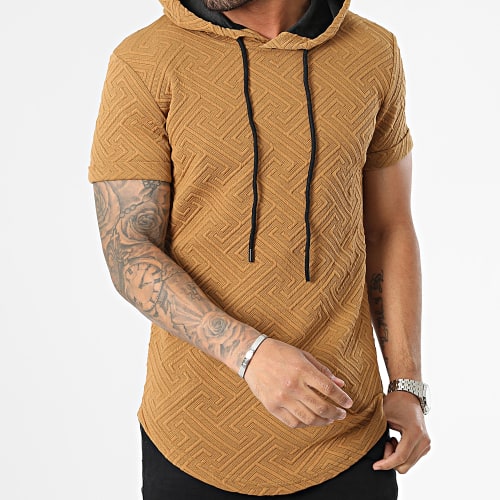 Tee Shirt Capuche Oversize Camel Renaissance