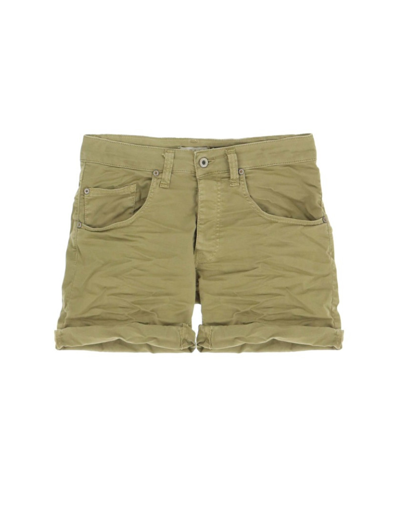 PLEASE SHORT P48 KAKI EN TOILE
