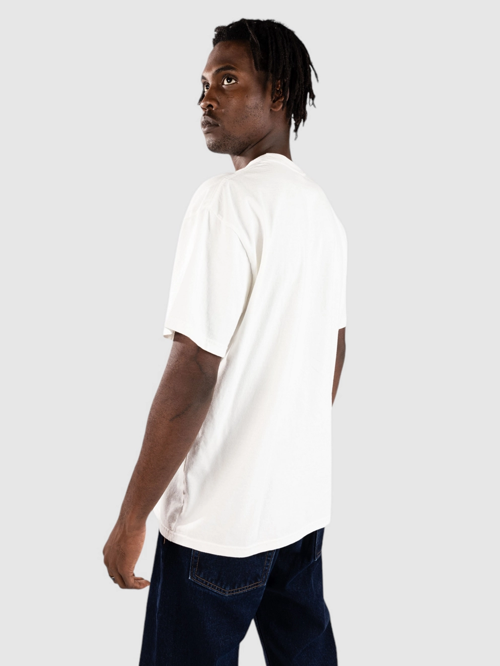 Misfit Shapes Sheer Luck T-Shirt pigment thrift white