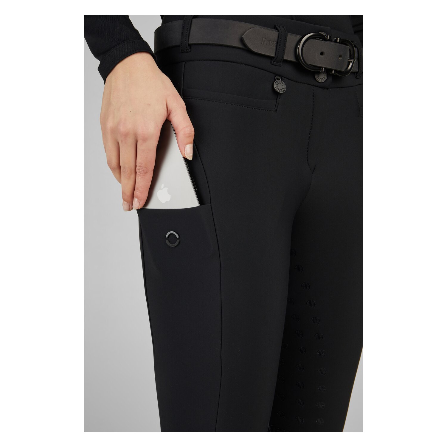 PIKEUR Linn Athleisure Softshell Highwaist Reithose - black