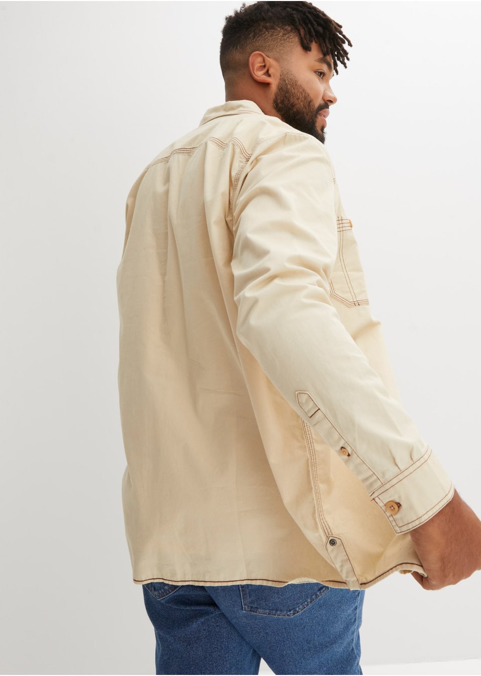 Chemise manches longues en twill, Loose Fit