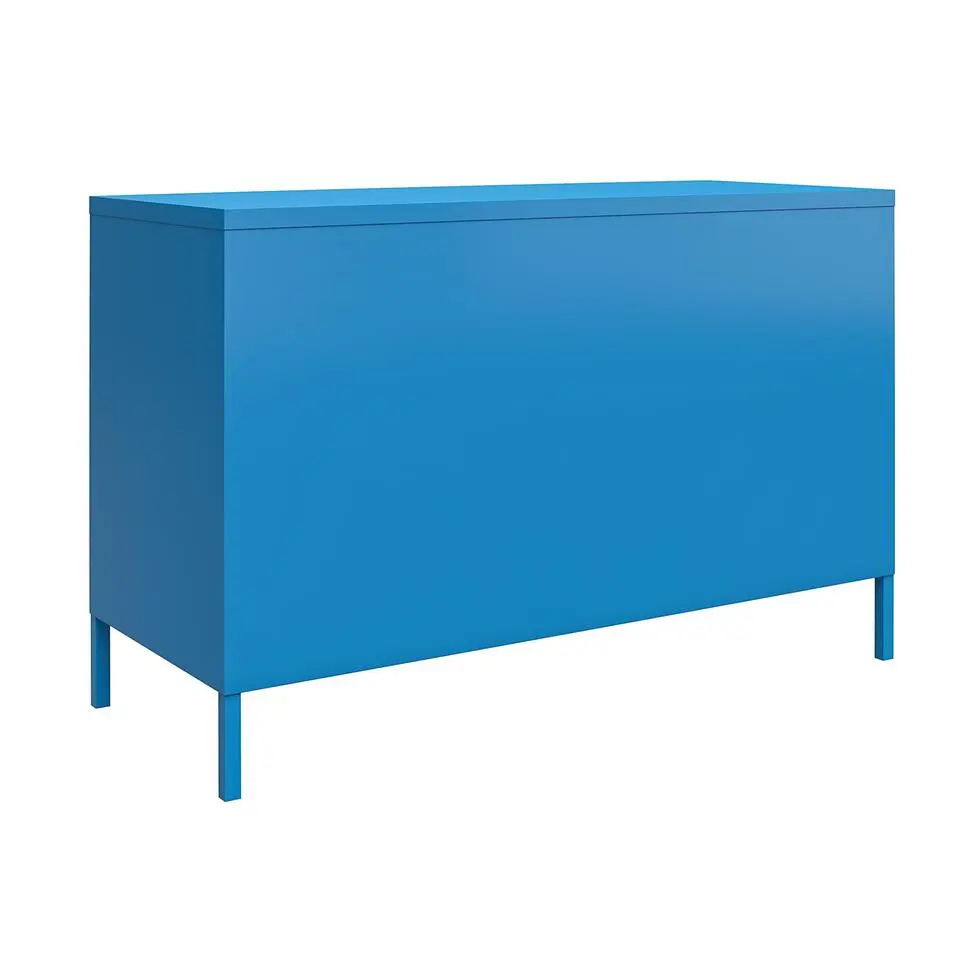 Cache - Wandkast met 2 blauwe metalen deuren