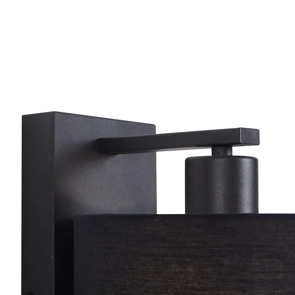 Qazqa wandlampen puglia zwart e27
