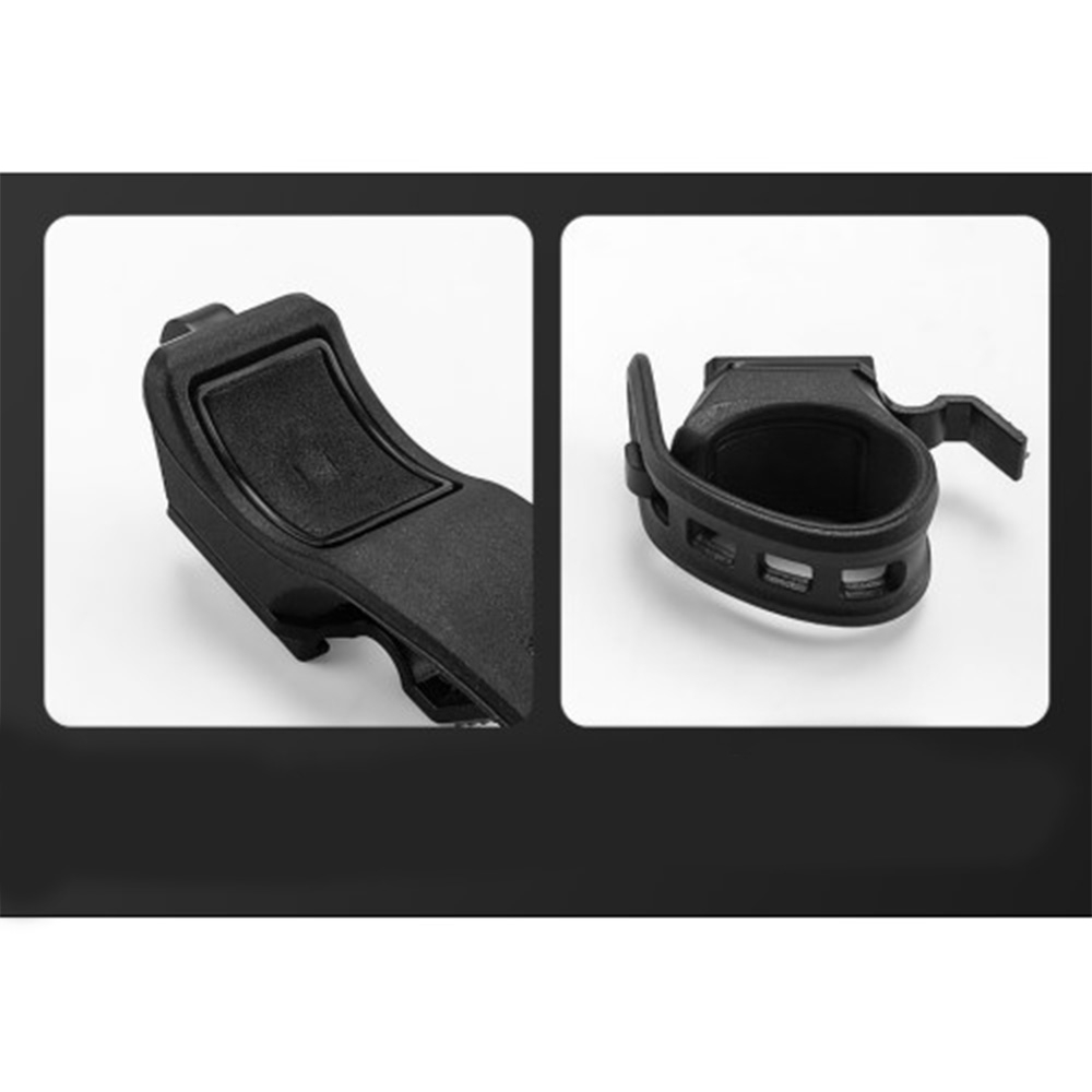 1800mAh Wiederaufladbares Aluminium USB Fahrrad Licht Intelligentes Velo COB LED Warnlicht - Blau / Schwarz