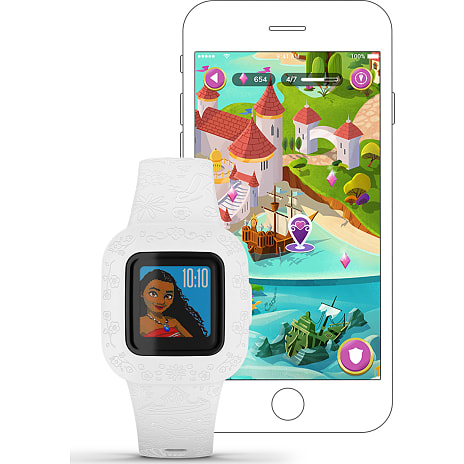 Garmin vivofit Jr. 3 Disney Princess aktivitetssporer med bånd - hvid