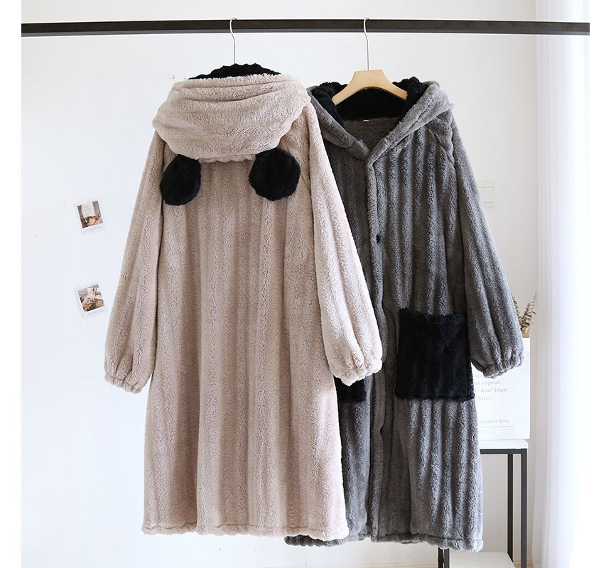 Somnus - Hooded Fluffy Pyjama Robe (Diverse ontwerpen)
