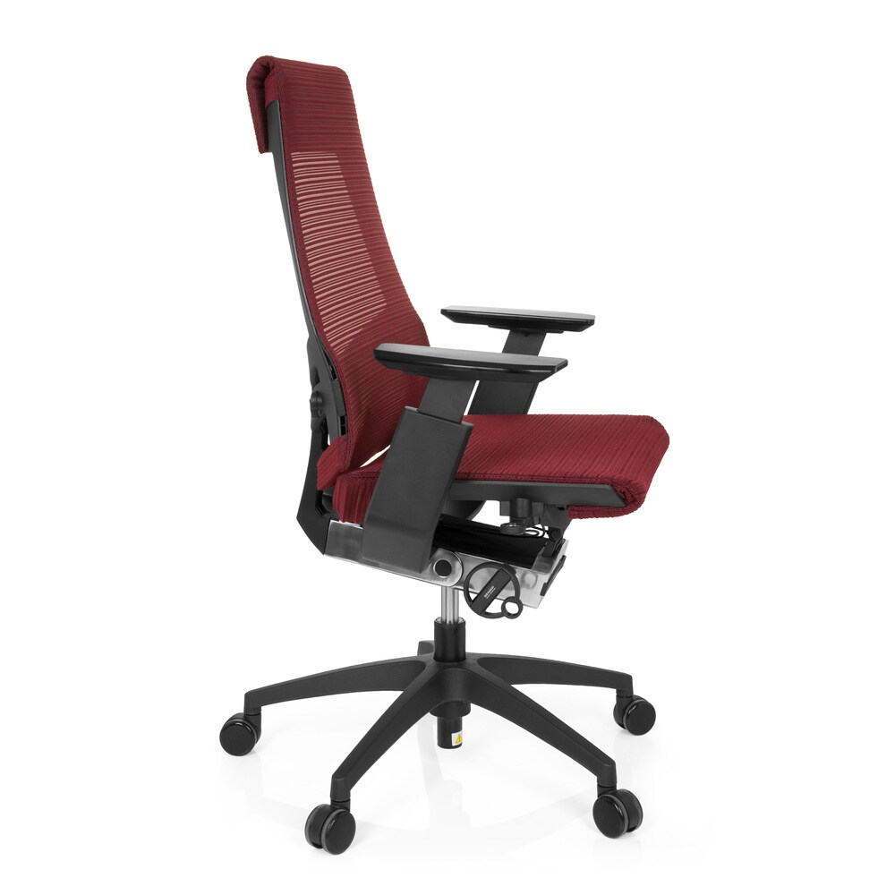 Profi Bürostuhl GENIDIA SMART BLACK Netzstoff mit Armlehnen hjh OFFICE