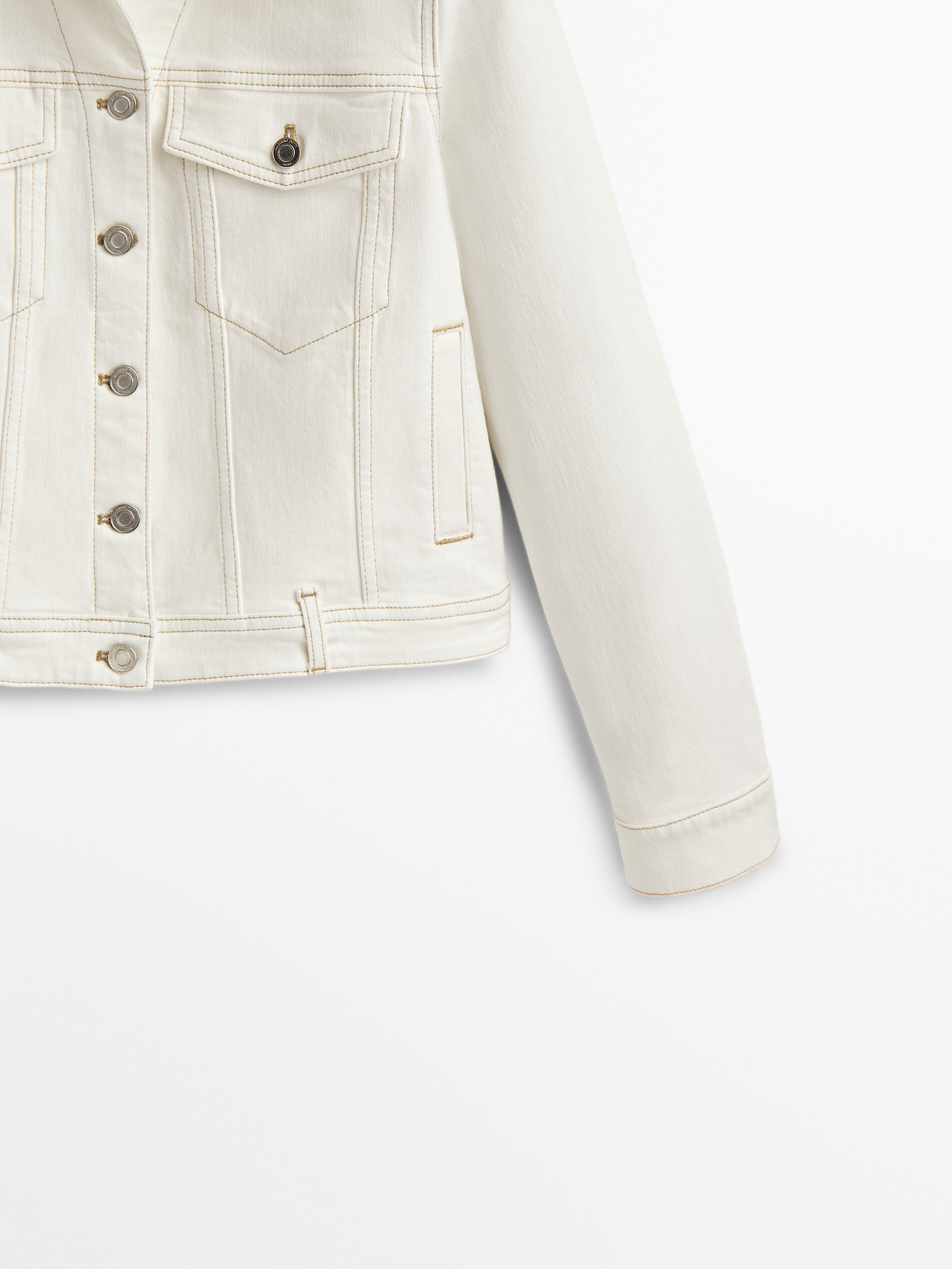 Jaqueta jeans com costuras - RAW