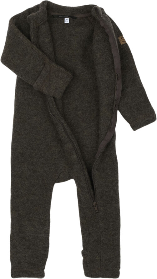 Mikk-Line Wool Baby Suit Dark brown melang